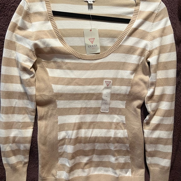 NWT LADIES GUESS LONG SLEEVE TOP - Picture 1 of 3